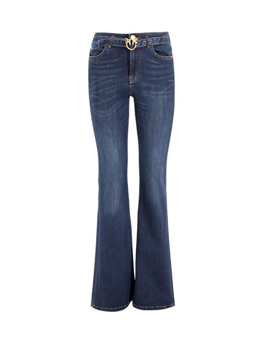 Pinko Flared Denim Trousers