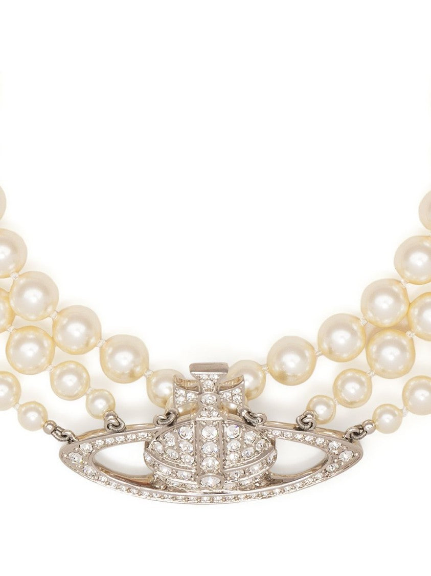 Vivienne Westwood Layered Faux Pearl Necklace