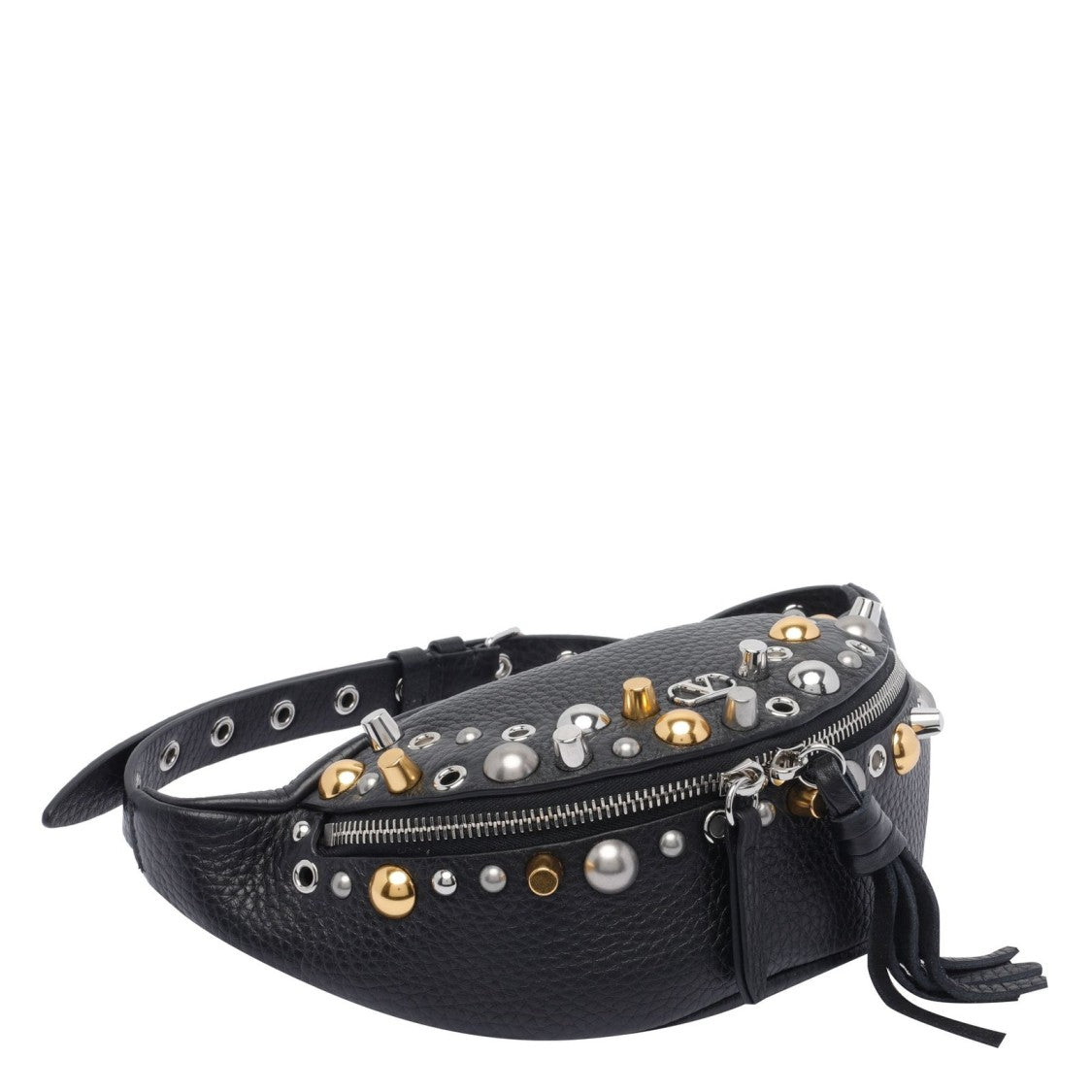 Valentino Garavani Crescent-Shaped Crossbody Bag With Metallic Studs