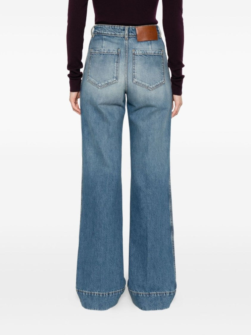 Victoria Beckham High-Waisted Wide Leg Jeans