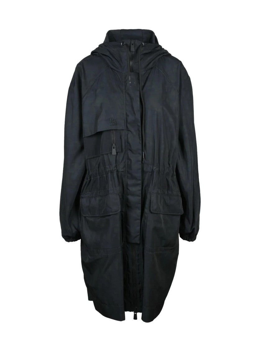 Bacon Black Polyester Trevor Twill Waterproof Jacket