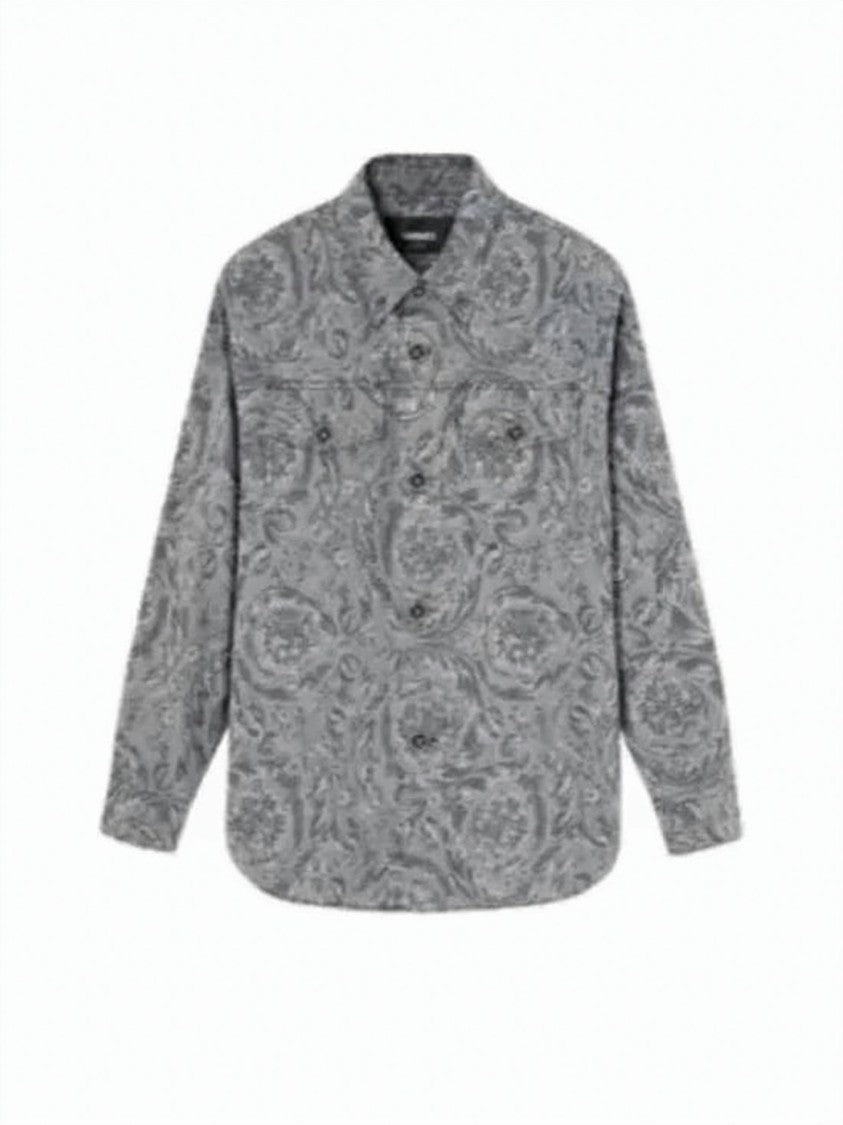 Versace Paisley Pattern Long-Sleeve Jacket
