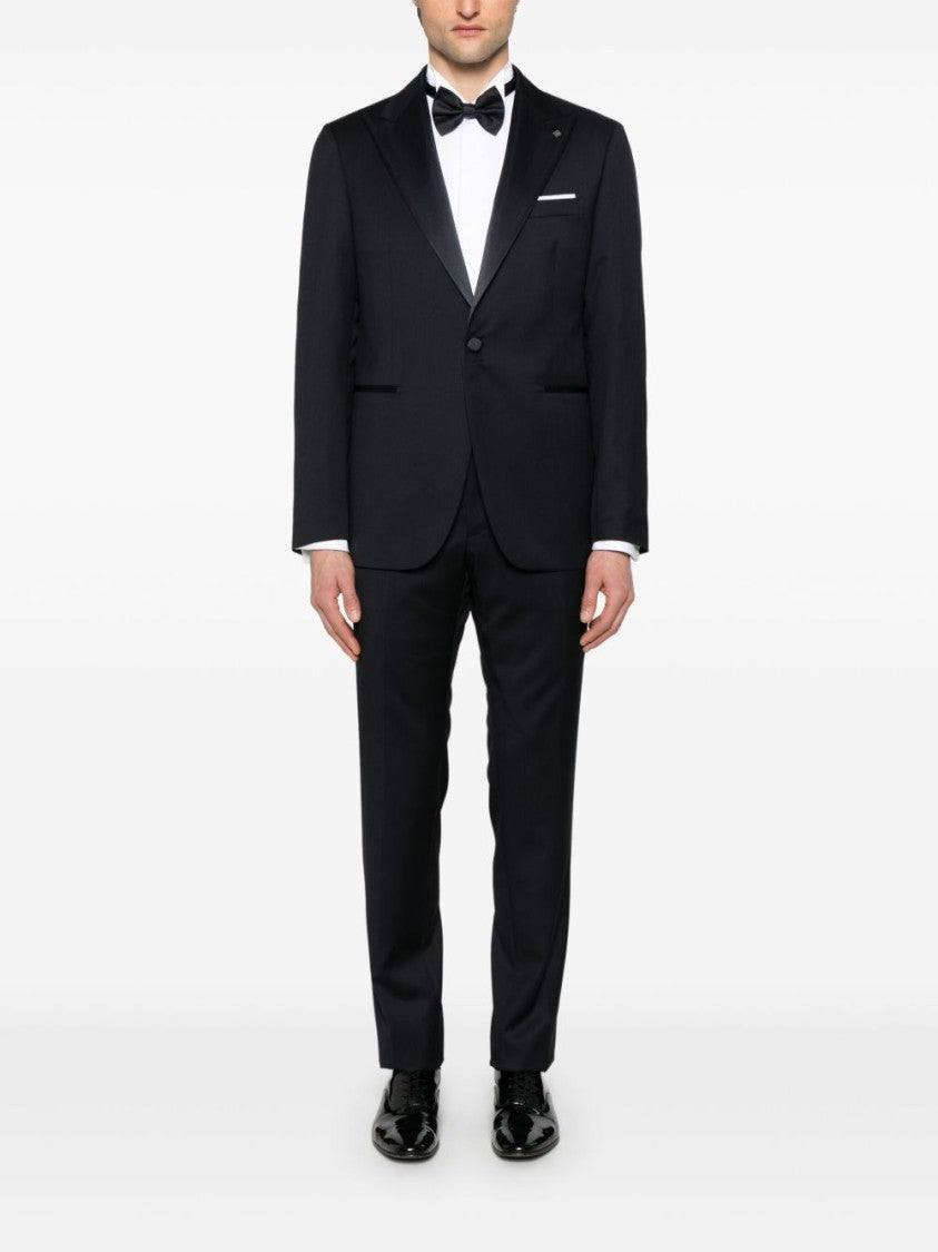 Tagliatore Navy Blue Suit Jacket