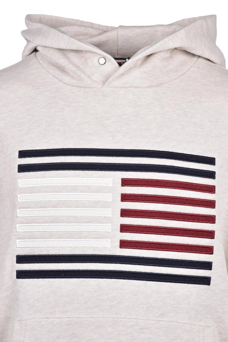 Tommy Hilfiger Light Grey Cotton Men's Crewneck Sweatshirt
