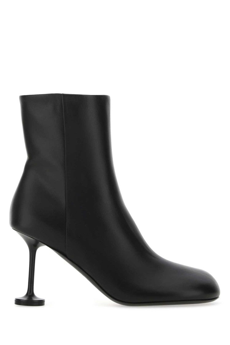 Balenciaga Black Leather Lady Ankle Boots