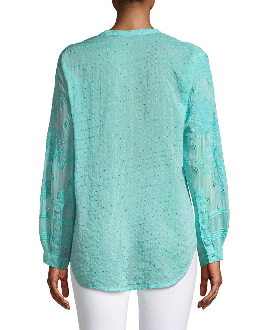 Johnny Was Hunter Tie Front Blouse - C14318-D