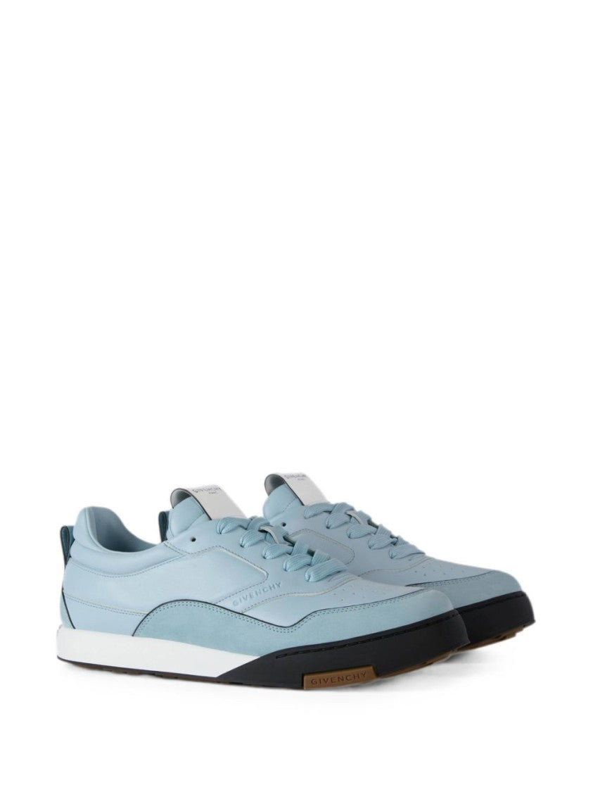 Givenchy Light Blue Black Accent Low-Top Sneakers
