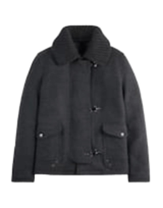Fay Double-Faced Felted Wool Short Coat