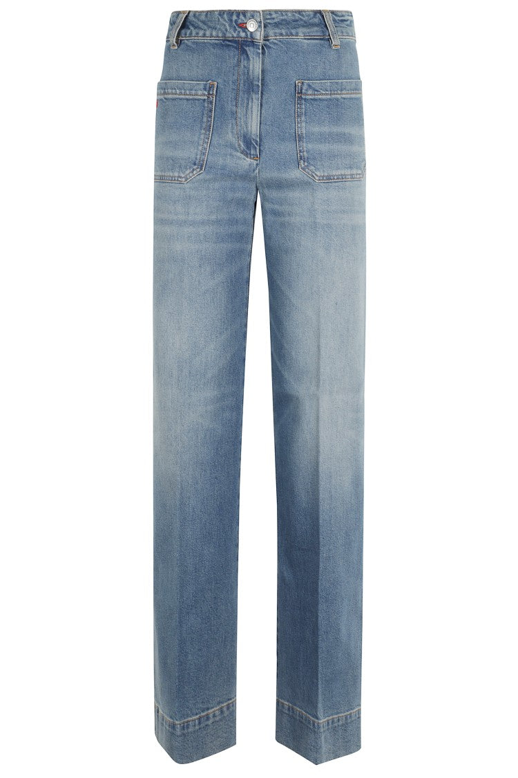 Victoria Beckham Blue Alina Jeans