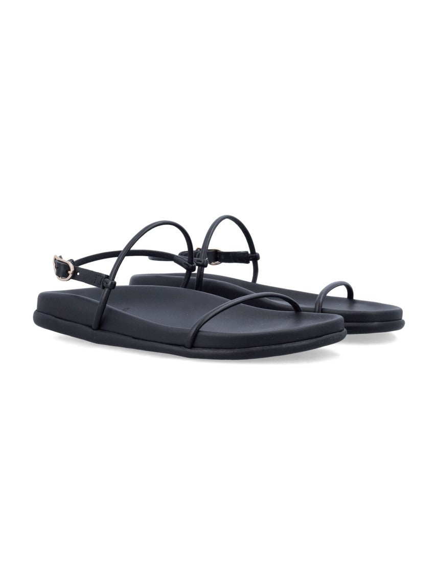 Ancient Greek Sandals Minimalist Black Sandal