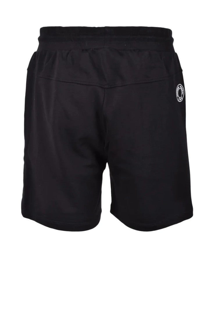 Costume National Black Graphic Cotton Shorts