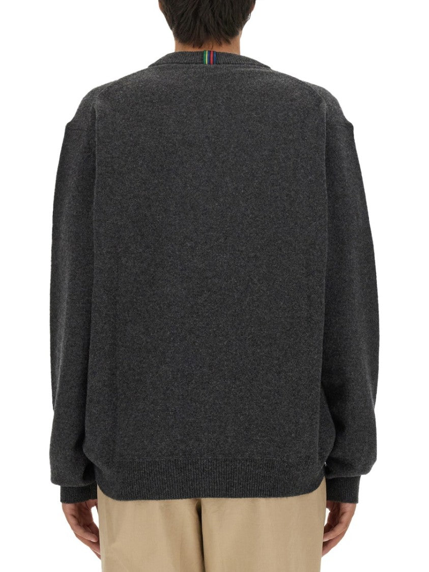 Ps Paul Smith Relaxed Fit Merino Wool Cardigan