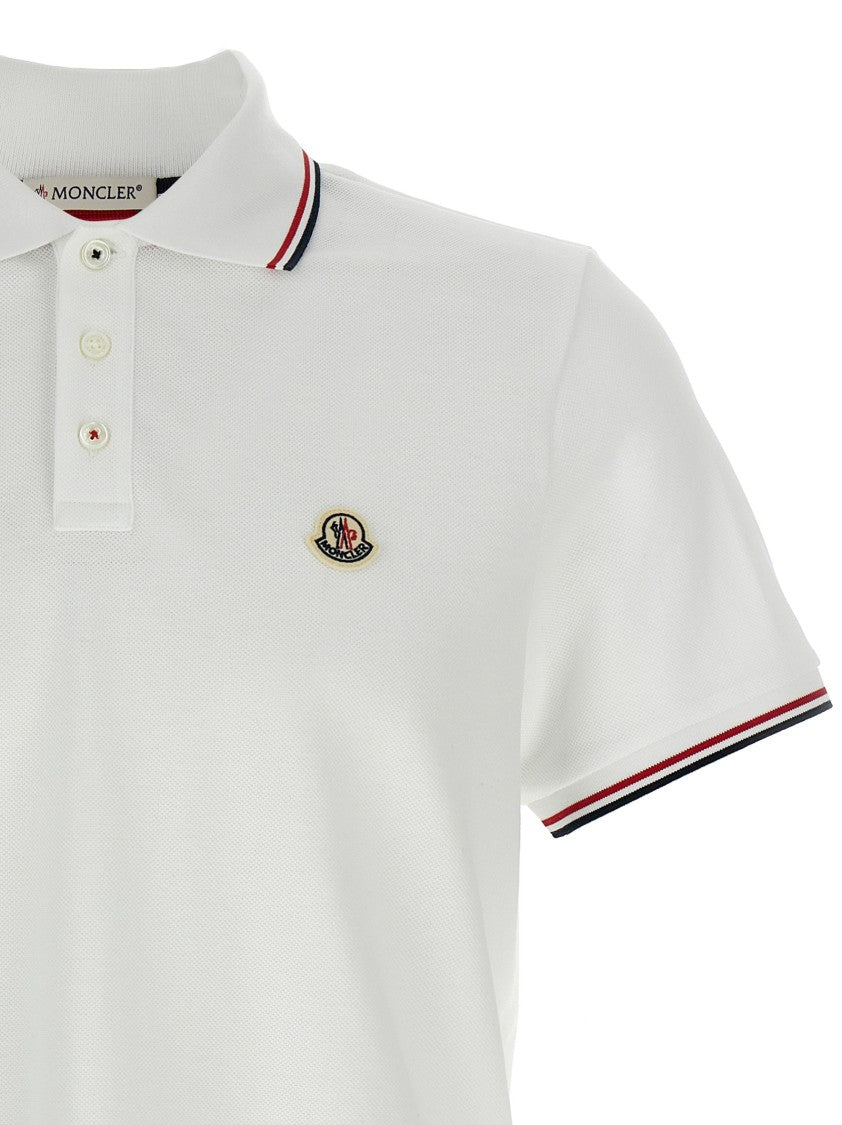 Moncler Tricolor Detail Polo Shirt