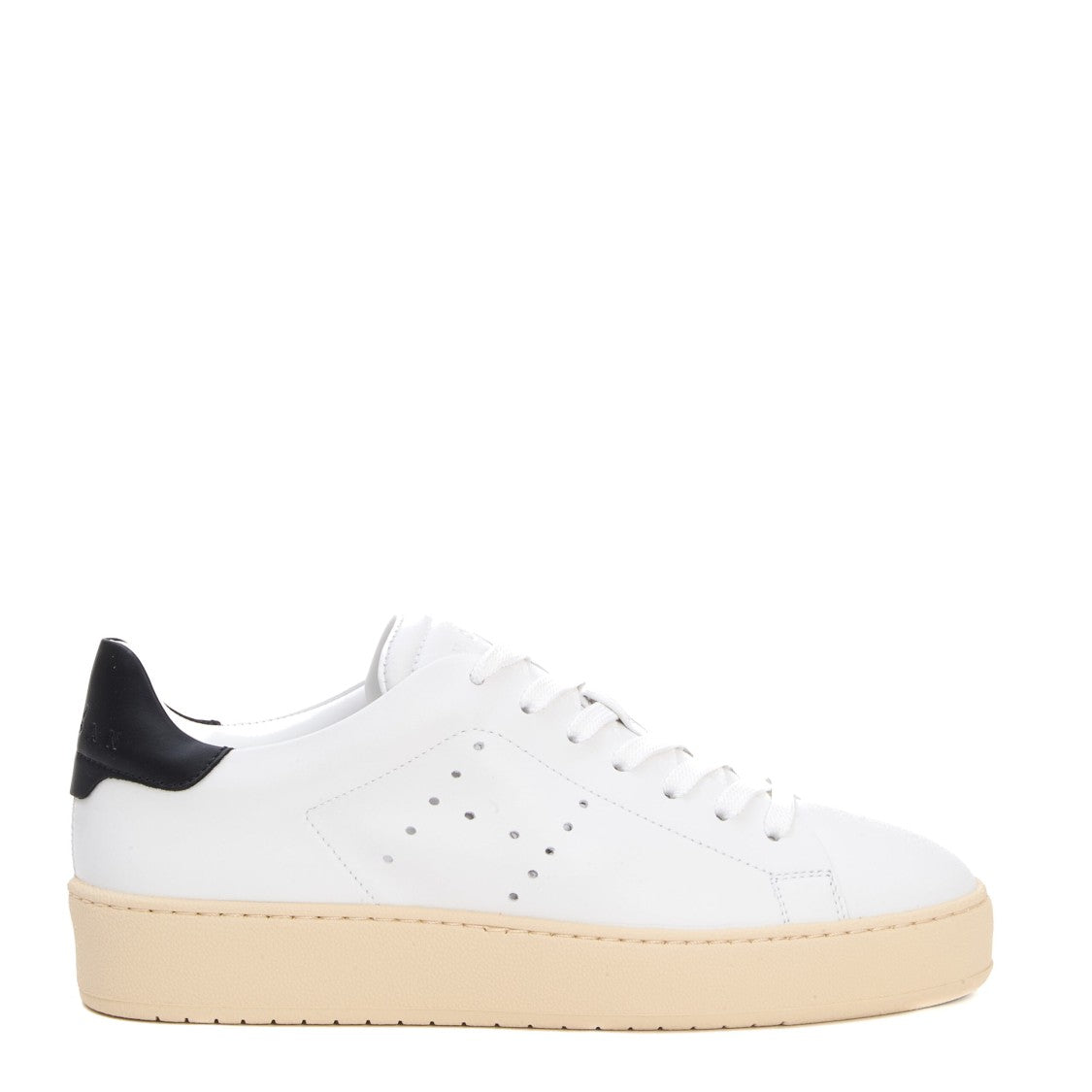 Hogan New White Leather Cassette Black Spoiler Sneakers