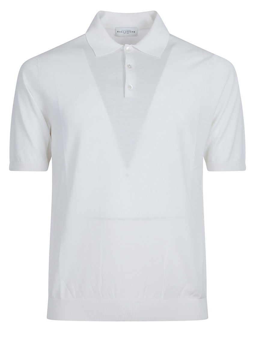 Ballantyne Short Sleeve Plain Cotton Polo