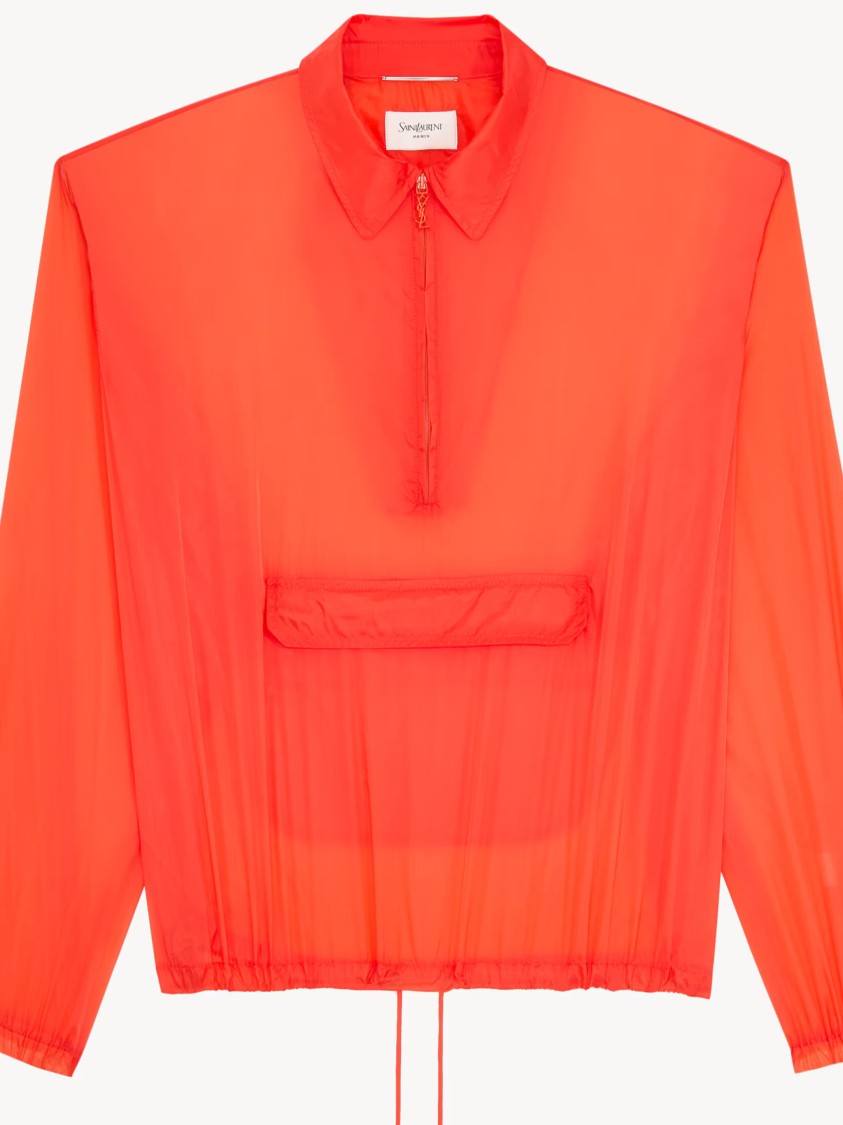 Saint Laurent Orange A Vento Windbreaker