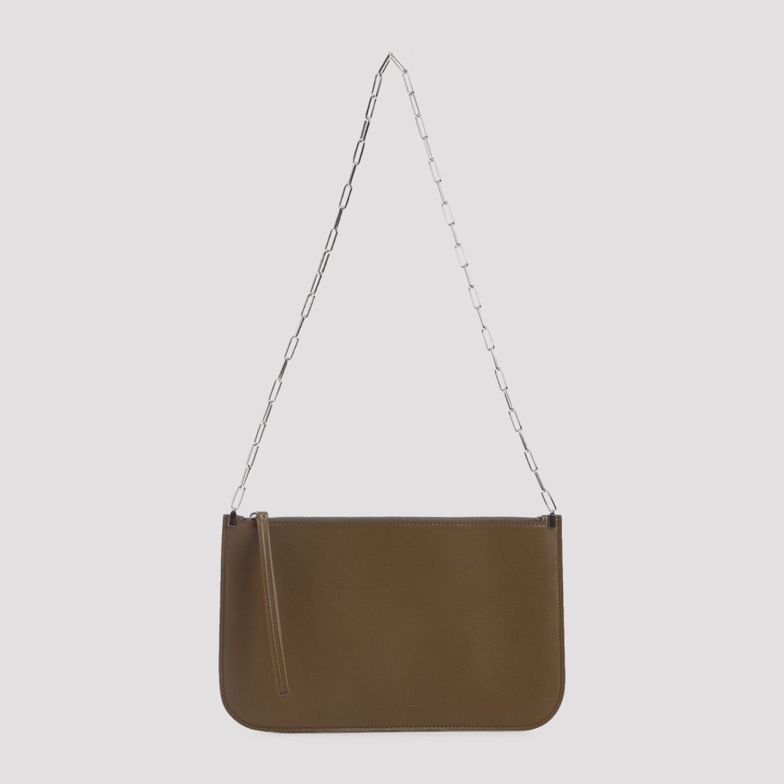 Phoebe Philo Leather Shoulder Bag With Silver-Tone Chain Strap