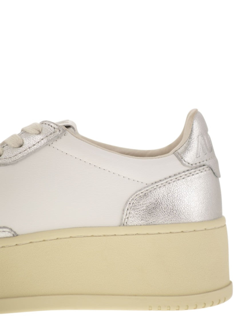 Autry Medalist Platform - Leather Trainers