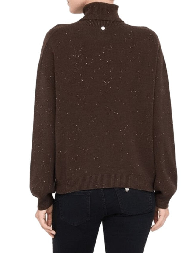 Liu Jo Chocolate Brown Turtleneck Sweater