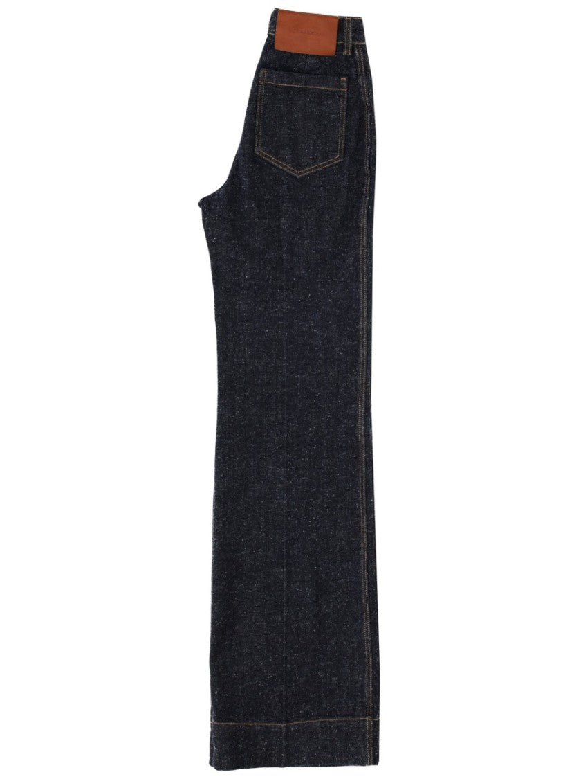 Victoria Beckham Alina Cotton Wide-Leg Jeans