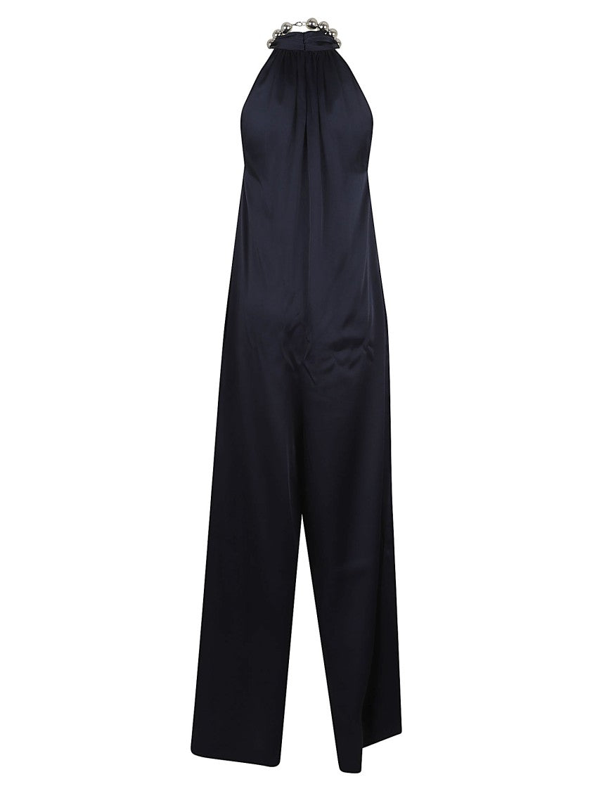 Stella Mccartney Flowing Wide-Leg Jumpsuit With Halter Neckline