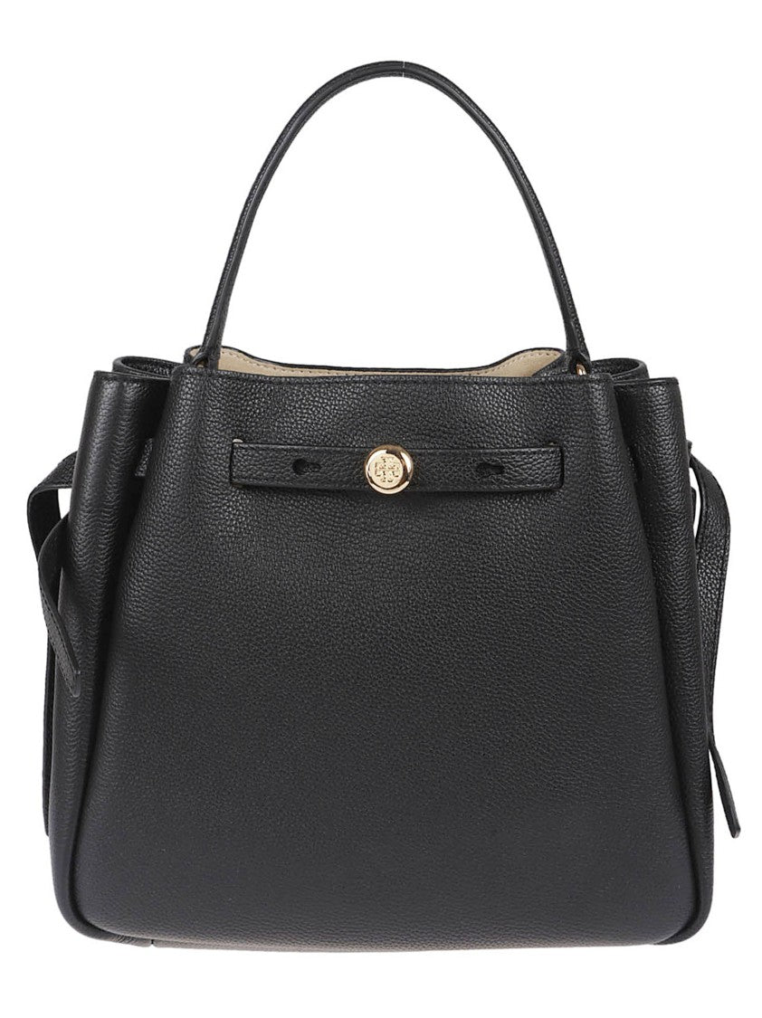 Tory Burch Black Natural Leather Small Clutch Bag