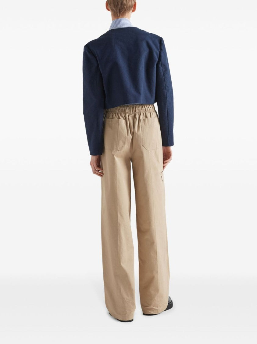 Prada Triangle Logo Trousers