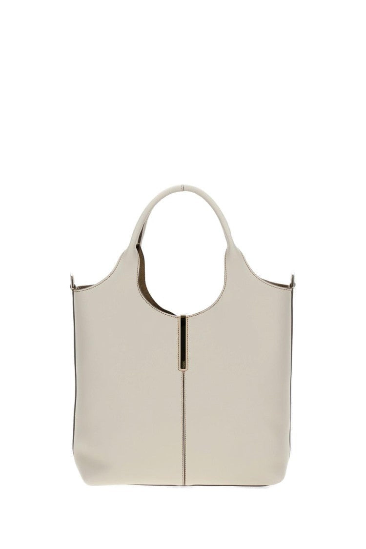Tod's Minimalist White Handbag With Cut-Out Handle