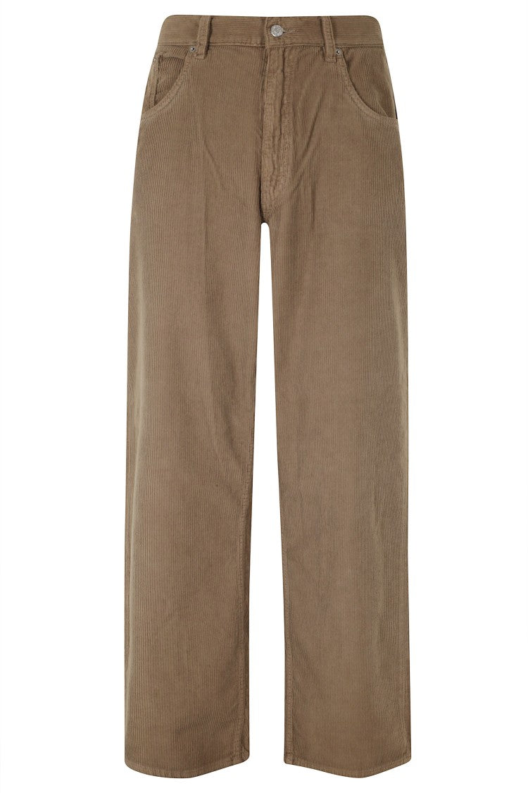 Sunflower Taupe Super Wide Corduroy Cotton Wide-Leg Pants