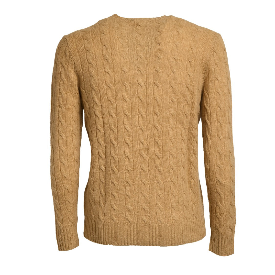 Polo Ralph Lauren Cable Knit Crew Neck Sweater In Wool