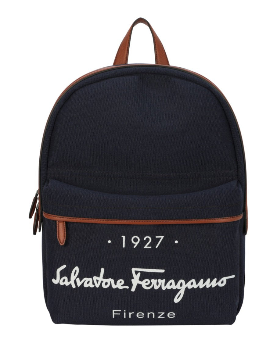 Ferragamo Logo Signature Backpack