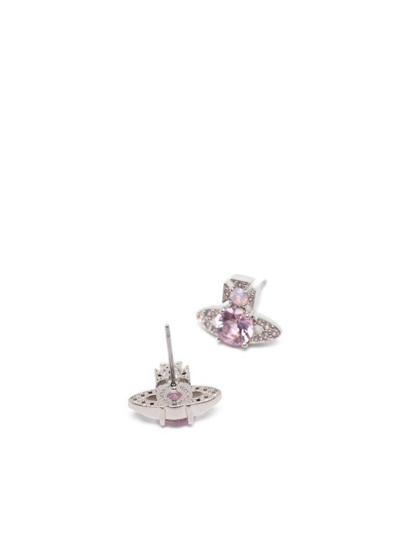 Vivienne Westwood Pink Orb Pendant Earrings