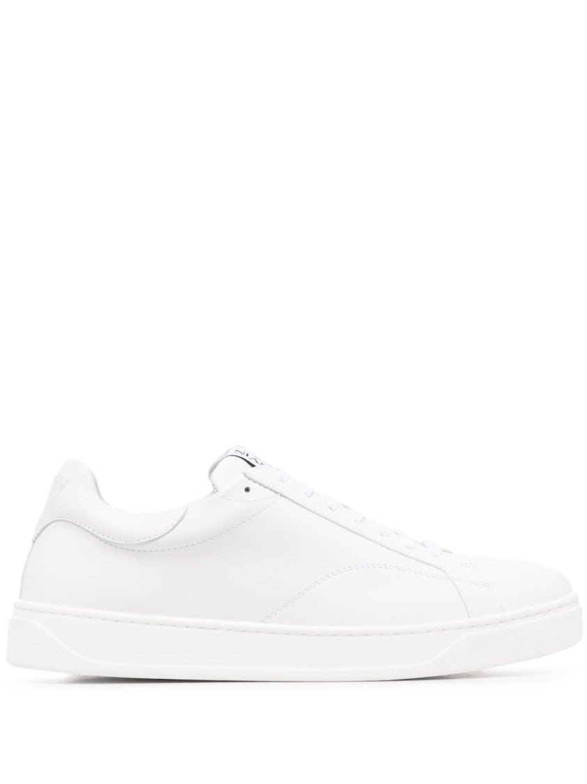Lanvin Low-Top White Calf Leather Trainers