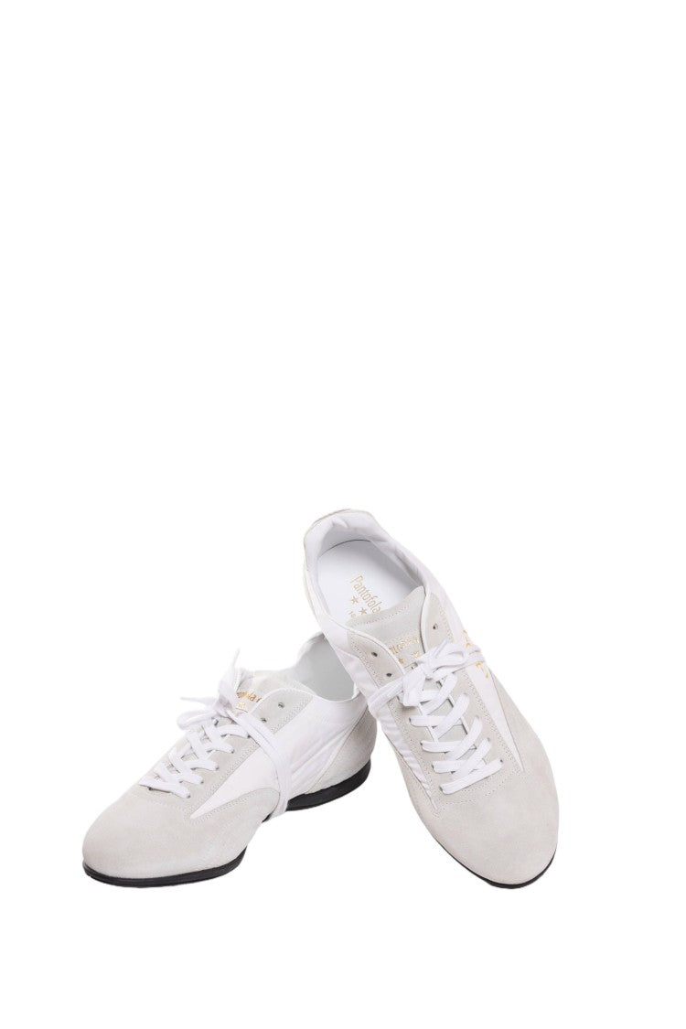 Pantofola D'oro Blue Suede Nylon Vibram Sole Sneakers