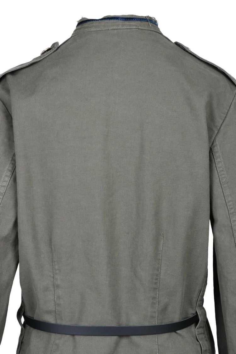 ..,Merci Canvas Safari Jacket - Green