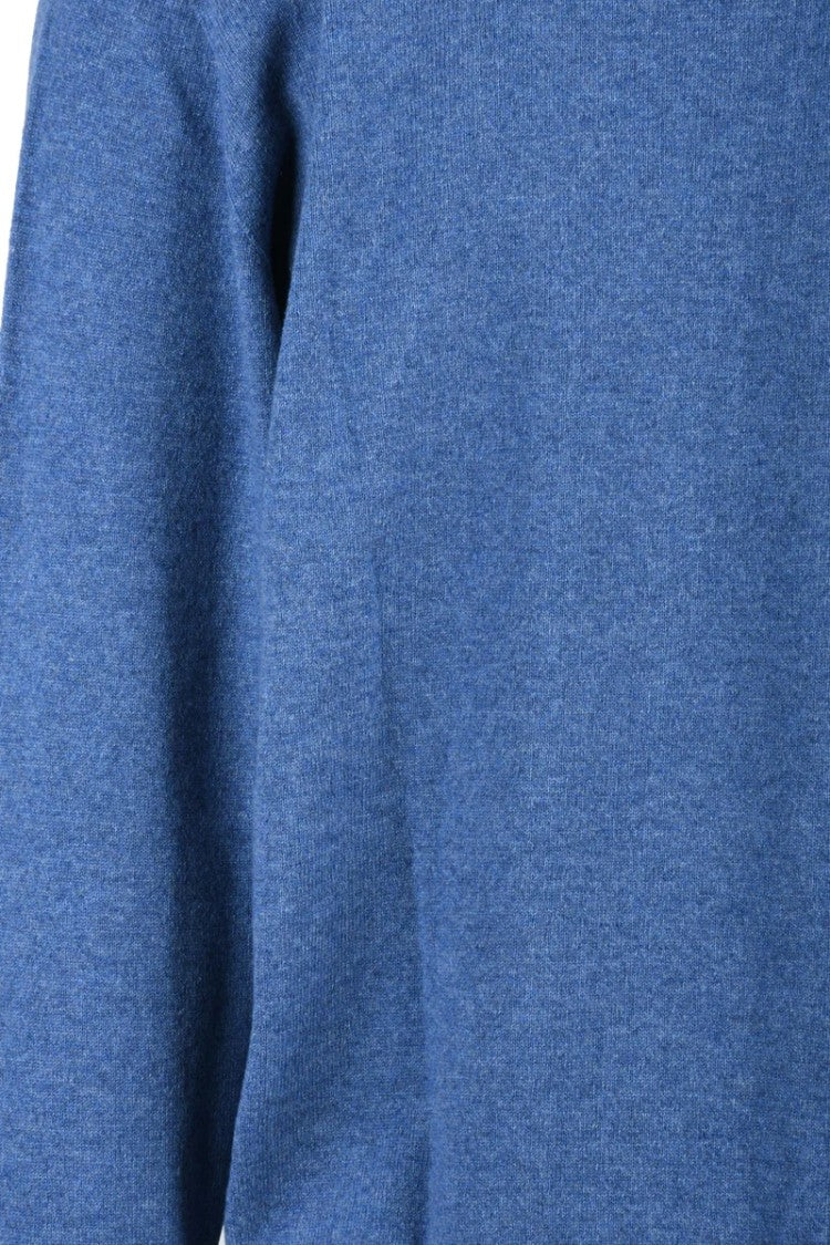 Hawico Cashmere Knit Polo Light Blue