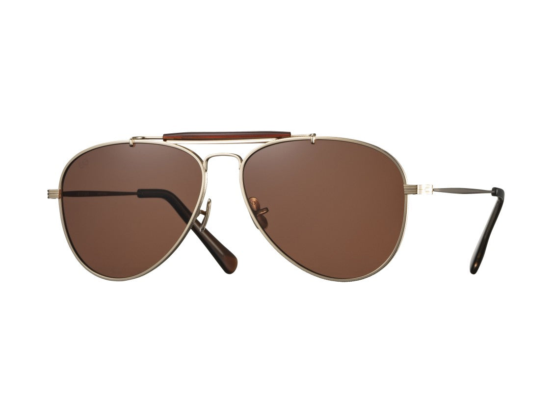 Eyevan Gold Astro Tinted Aviator Sunglasses