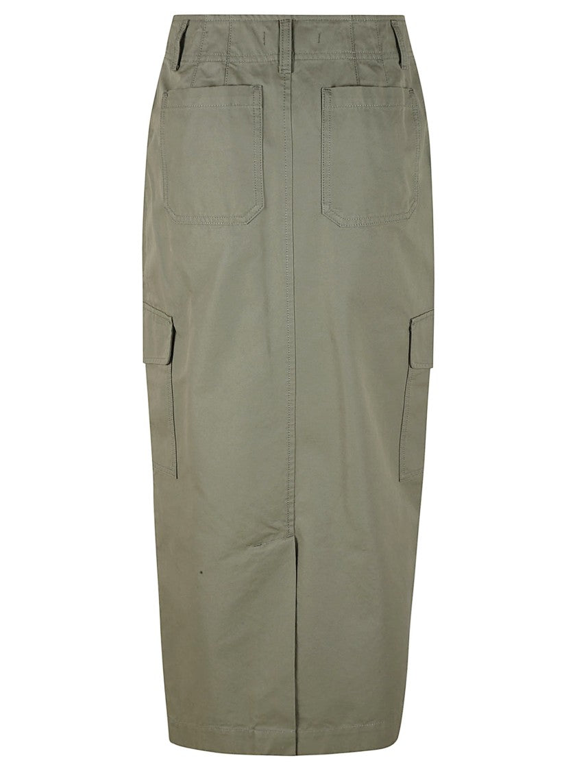 Max Mara Mid-Length Utility Skirt With Practical Pockets