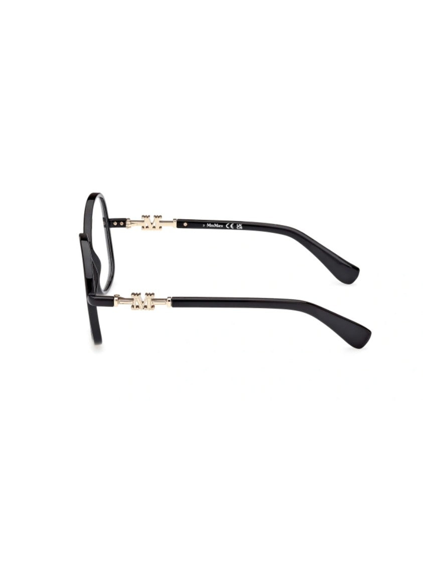 Max Mara Oversized Cat-Eye Optical Frames With Gold Accents