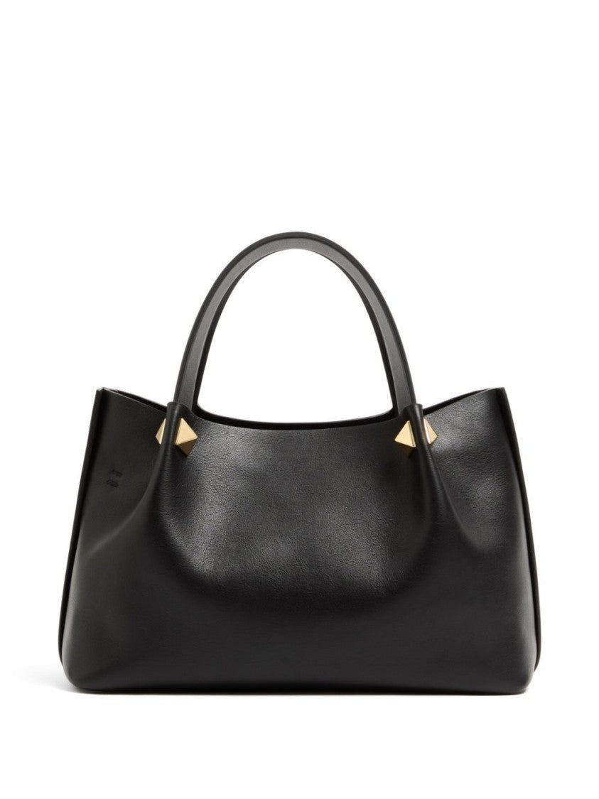 Valentino Garavani Smooth Leather Gold-Hardware Handbag