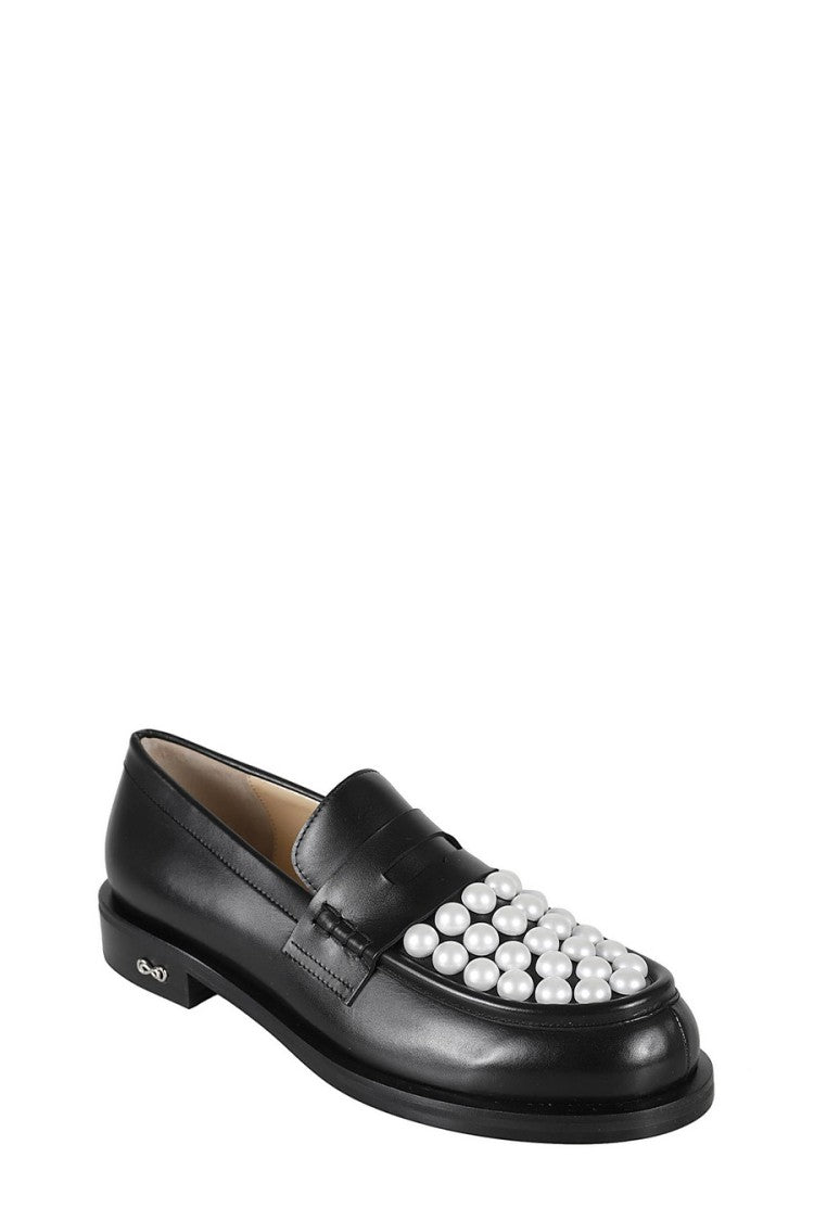 Mach & Mach Blue Leather Flats
