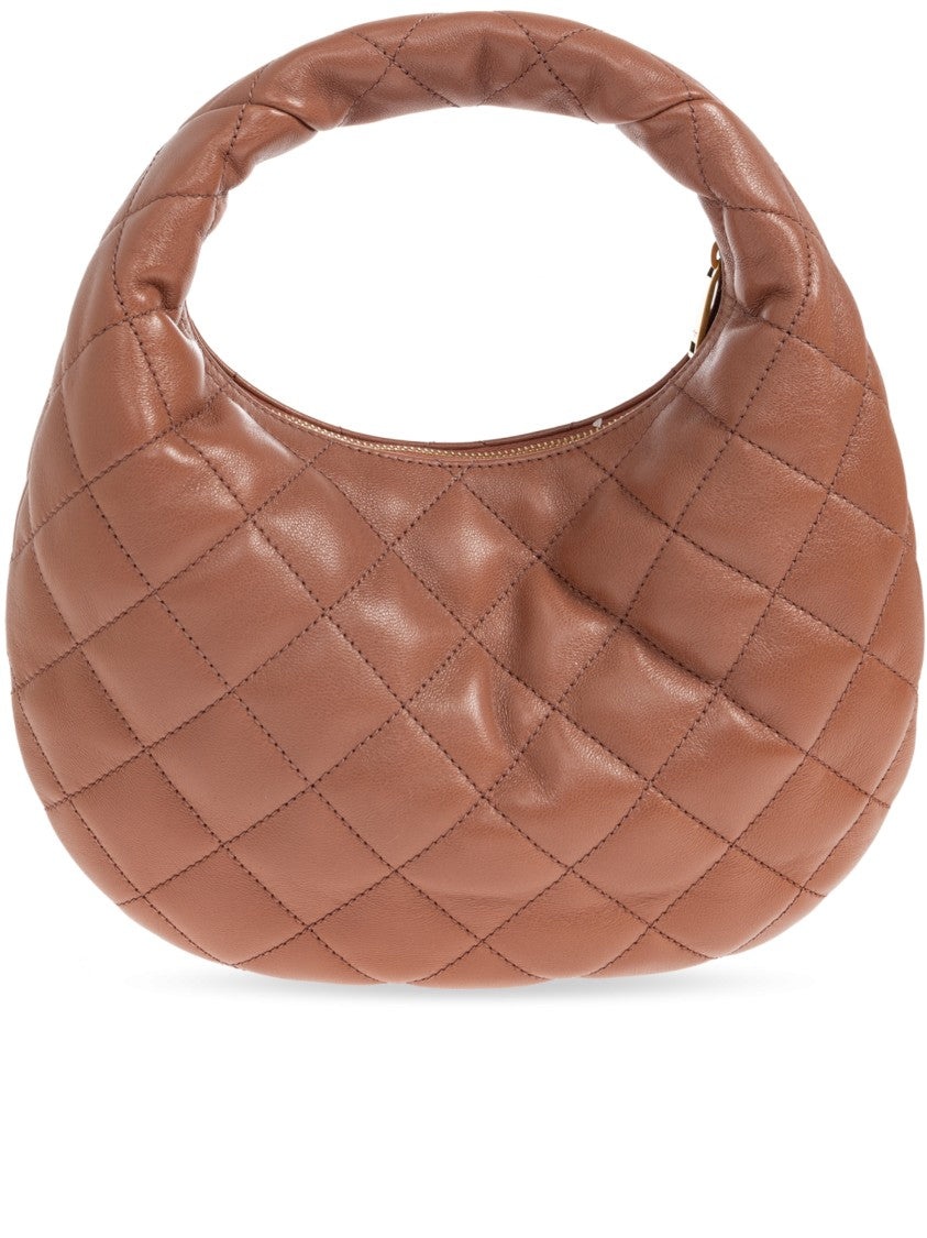 Saint Laurent Icare Xl Quilted Brown Shoulder Bag
