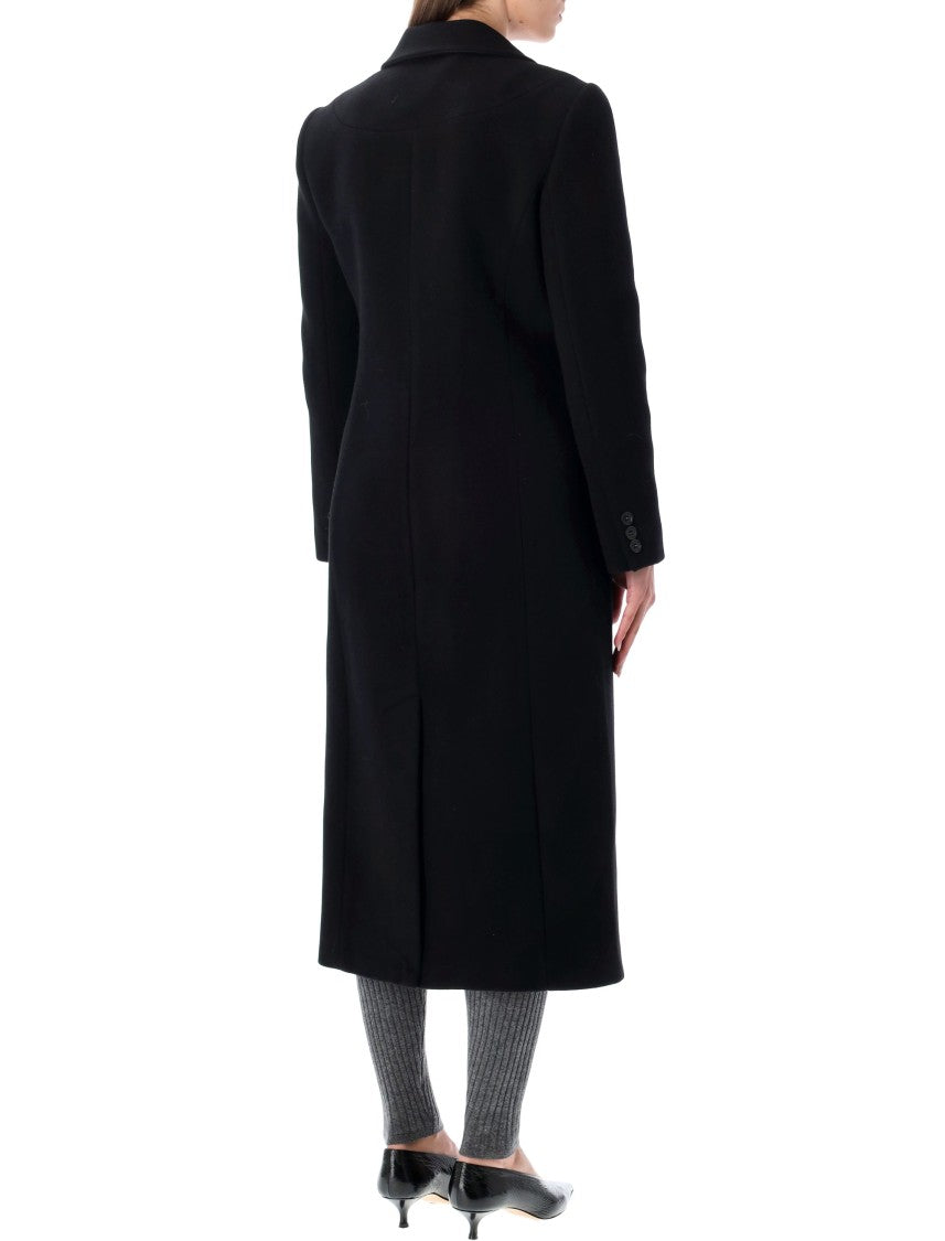 The Garment Clooney Black Wool Blend Coat