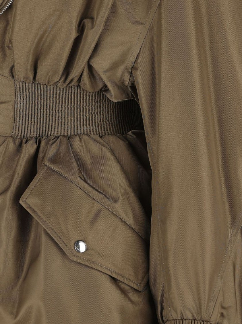 Givenchy Structured Brown Coat With Cinched Waist