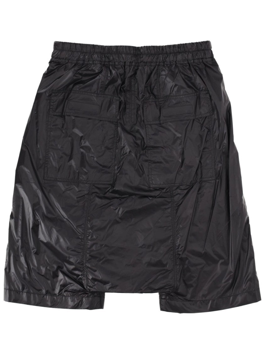 Drkshdw By Rick Owens Neutrals Drawstring Pods Dropped Crotch Shorts