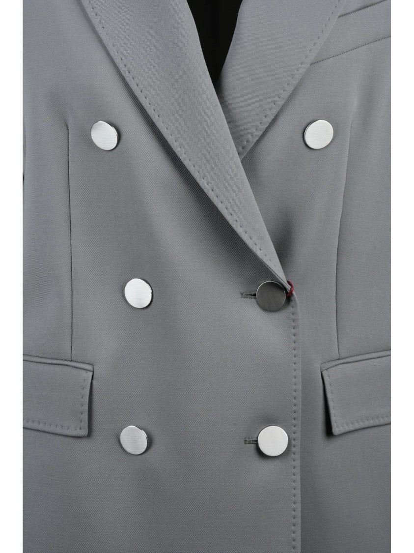 Max Mara Double-Breasted Edicola Jacket With Wide Lapels And Flap Pockets