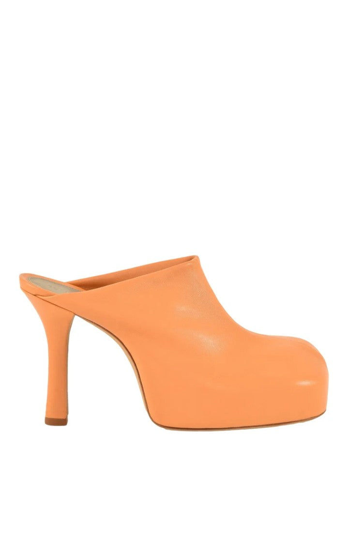 Bottega Veneta High Heel Mule - Orange