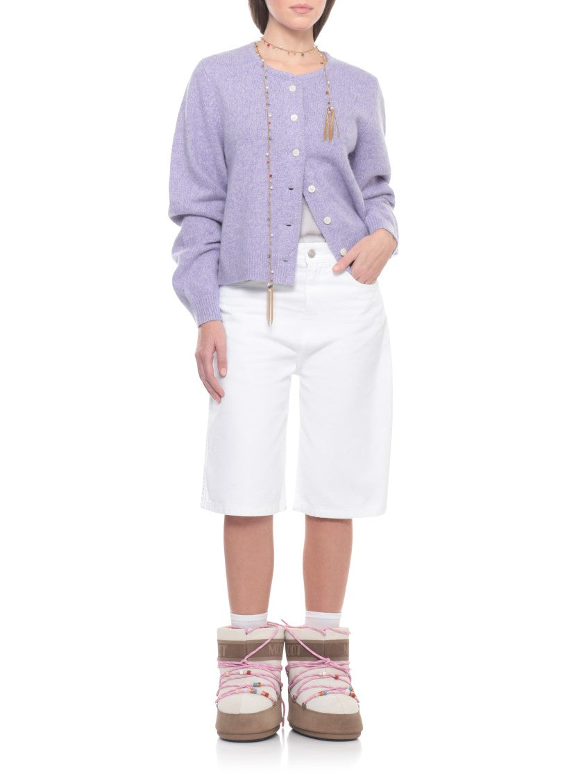 Guest In Residence Lilac Ava Cashmere-Silk Cardigan
