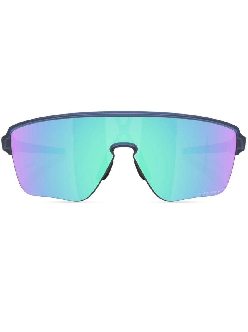 Oakley Semi-Rimless Blue Sunglasses With Prizm™ Lenses