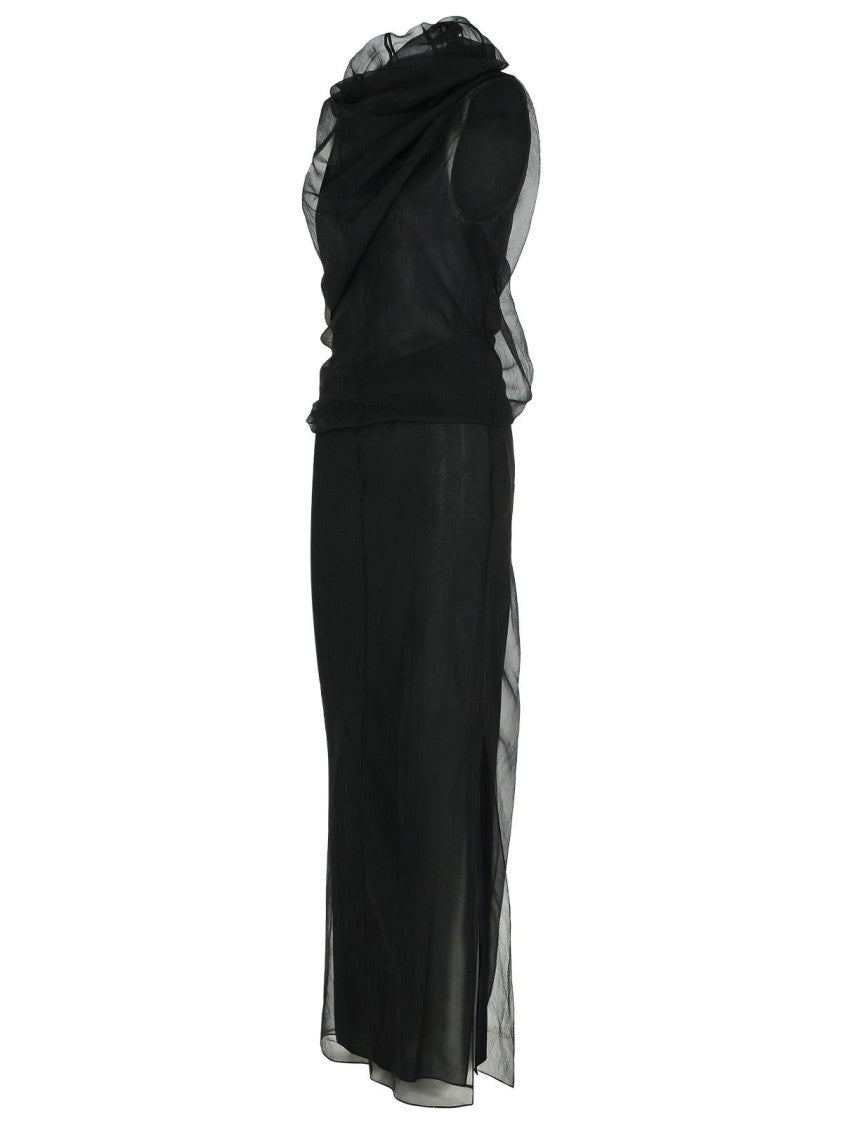 Khaite Jeanty' Black Silk Dress